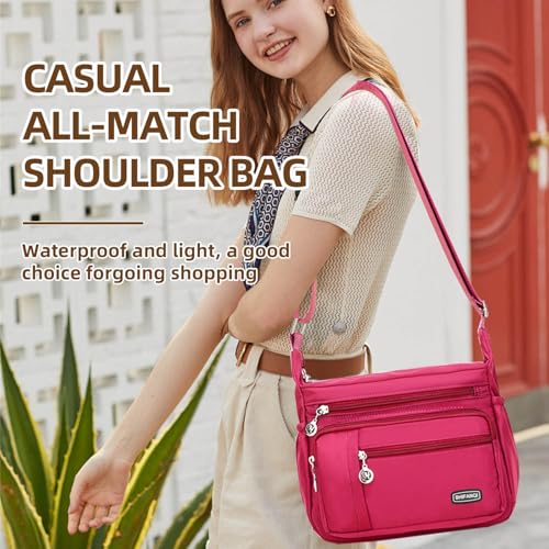 Image of Crossbody Bag for Women,Multi Pockets Cross Body Purses for Women, Ladies Shoulder Bag, Travel Purses and Handbags
