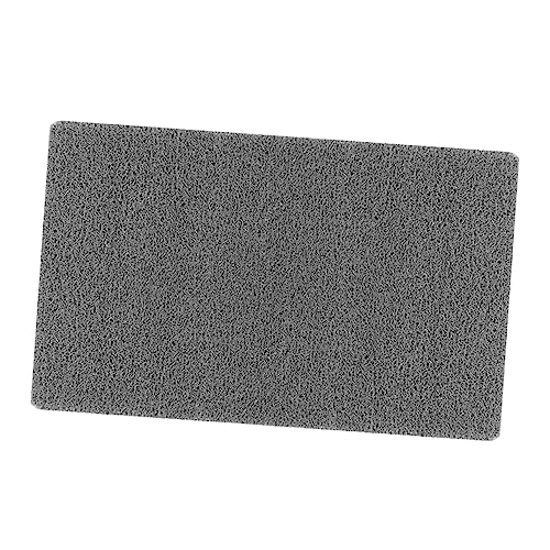 KONTONTY Bathroom Floor Mat Non- Entrance Rug for Kitchen Bathtub Home Use Grey Machine Washable and Easy to Clean for Bathroom Bedroom and Hotel Decor