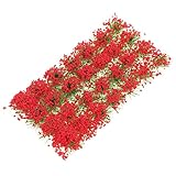 SEWOART Miniatur Blumencluster Künstliche Vegetation Für Modelleisenbahn Und Diorama 1 Kasten Simulationsblumen Für Sandtisch Und Puppenhaus Dekoration Langlebig Und Leicht Für