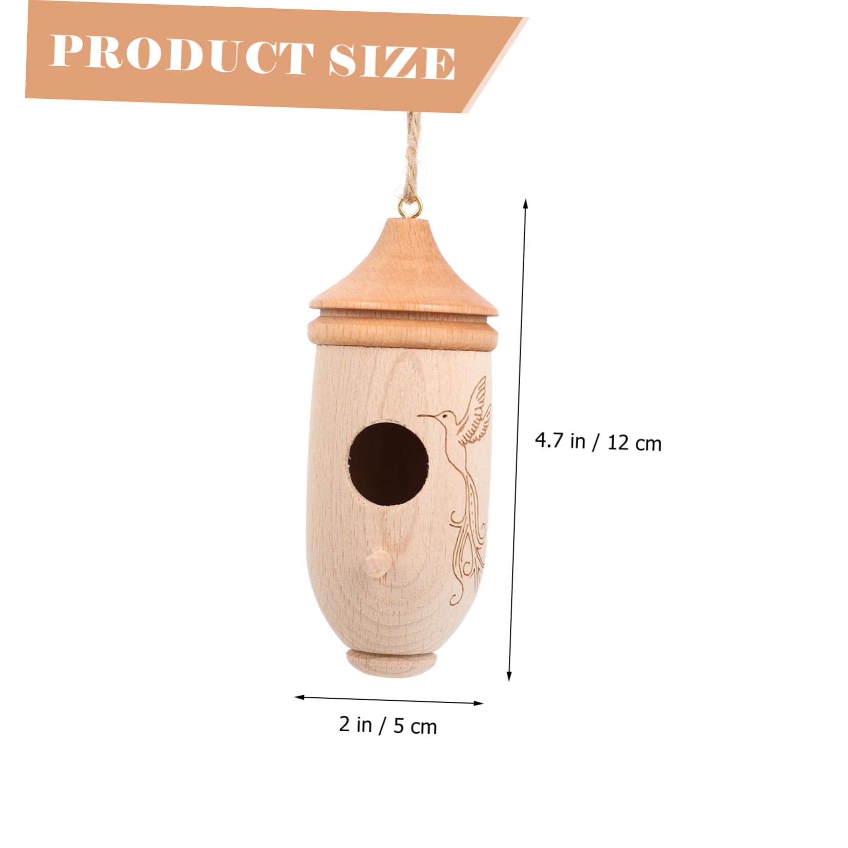 VANZACK 3St -Vogelhäuschen Wildvogel Vogeldekor im Freien Vogelhäuschen für draußen Vogelfütterungsgerät Vogelhäuschen im Freien Haustier Vogelfütterer Tablett Holz