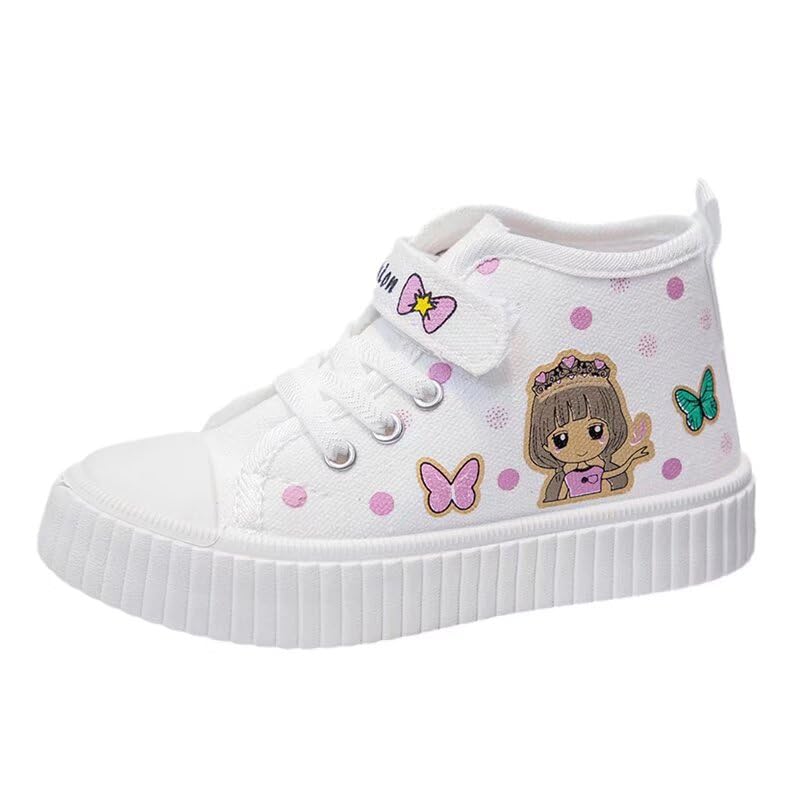 Kids Girl Cartoon Lovely Canvas Shoes for School Walking Running Sport Travel