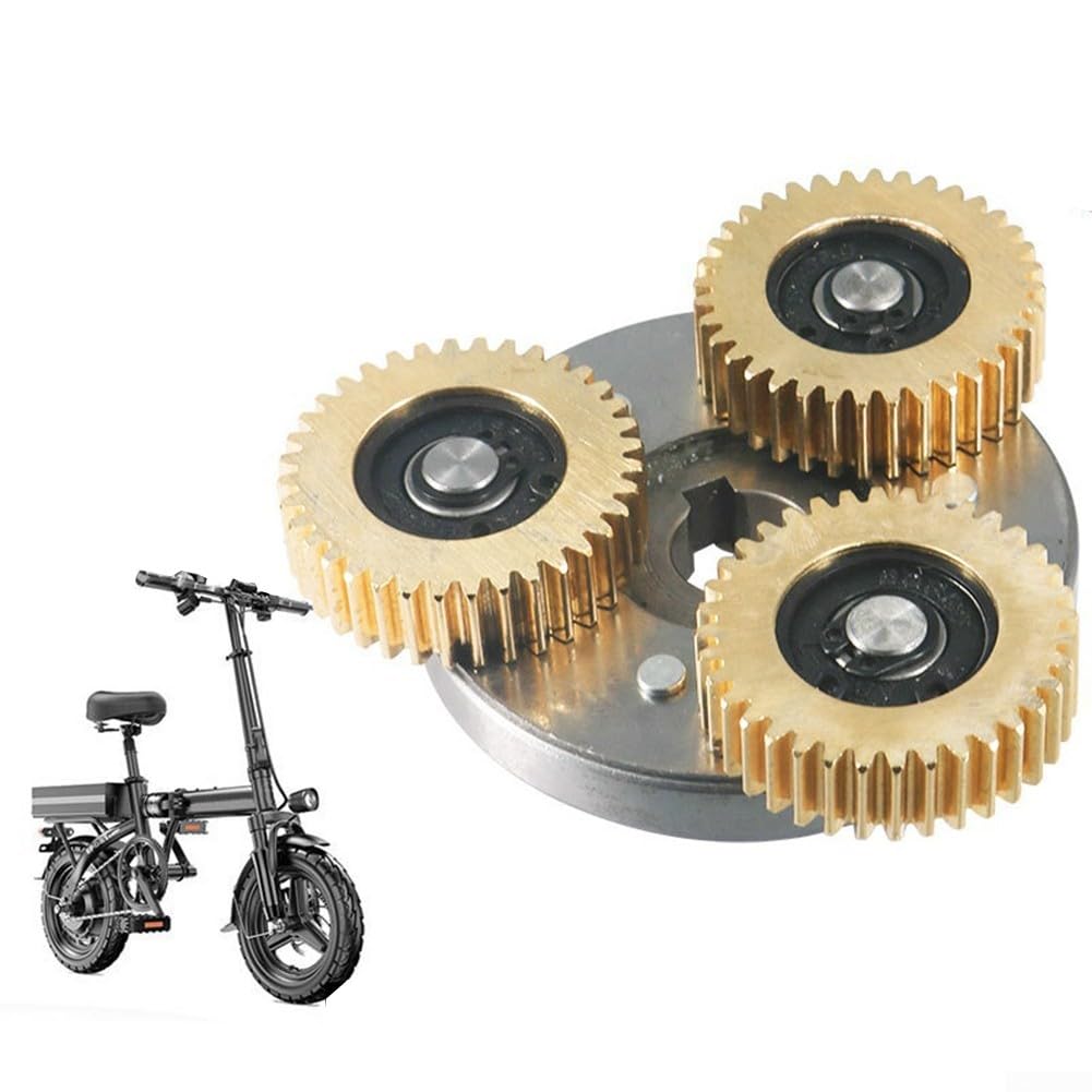 Elektrofahrrad Motor Getriebe, 36 Zähne E-Bike Radnabenmotor Planetengetriebe + Kupplungsgetriebe mit Lager für Bafang Motor