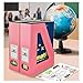 Acrimet Magazine File Holder, Durable Rack, Space-Saving Organizer (Plastic) (Solid Pink Color) (2 pack)