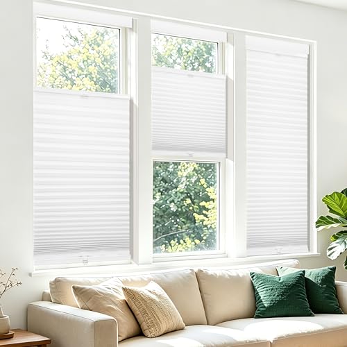 Allesin Top Down Bottom Up Cellular Shades,Blackout Blinds Noise Reduction,Cordless Cellular Shades...