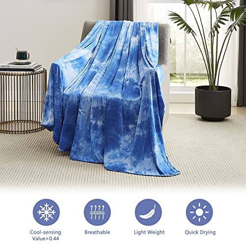 Topcee Cooling Blankets for Hot Sleepers,Arc-Chill Q-Max >0.5 Cool Fiber,100% Oeko-Tex Certified,Twin Size Lightweight Summer Cool Blanket for Travel/Outdoor Ultra Cold Breathable,60''x80''