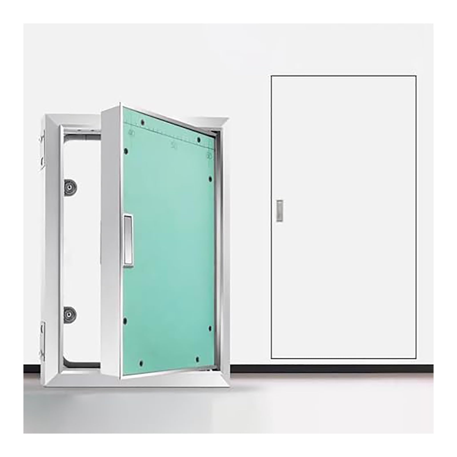HOFUNTRE Recessed Ceiling Access Panel, Aluminum Reinforced Structure, Sliding Open Design, Wide Application, Wall, Ceiling, Office(600x600mm/24x24in)