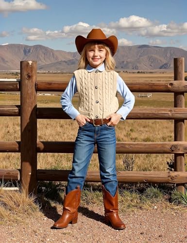 Girls Sweaters Vest Lightweight Sleeveless Cable Knit Sweater Cardigans Button Down Knitwear Tank Tops with Pockets4