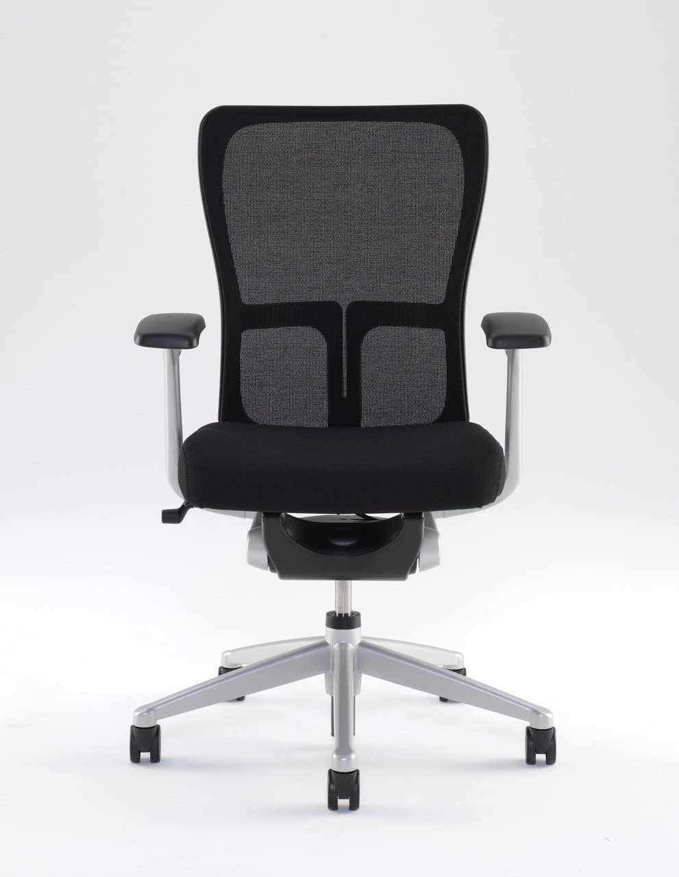 Haworth Zody High Performance Office Chair with Ergonomic Adjustments and Flexible Mesh Back (Black/Without Lumbar Support)