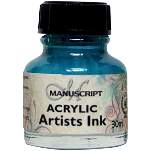 Manuscript Pen Company MDP045 Manuscript-Tinta acrílica para Artistas (30 ml), Turquesa