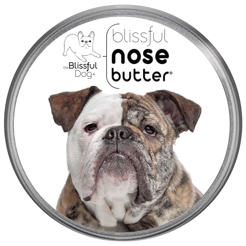 Image of The Blissful Dog Mastiff Nose Butter for Dry, Cracked Skin, Lick-Safe Dog Nose Balm with Moisturizing Shea Butter, Almond, Olive, and Essential Oils, Pet Supplies, Uncented, 4 oz.