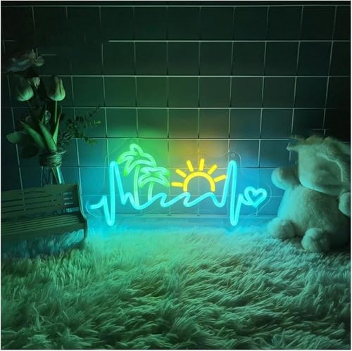 Néon décoratif coucher de soleil contre stress pour chambre