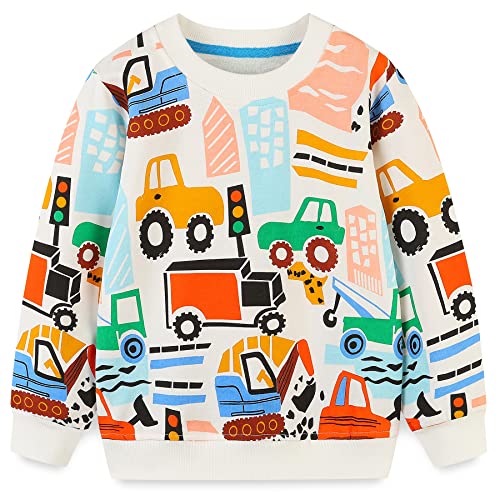 Image of Bumeex Toddler Boy's Kids Crewneck Pullover Sweatshirts 2-7Year