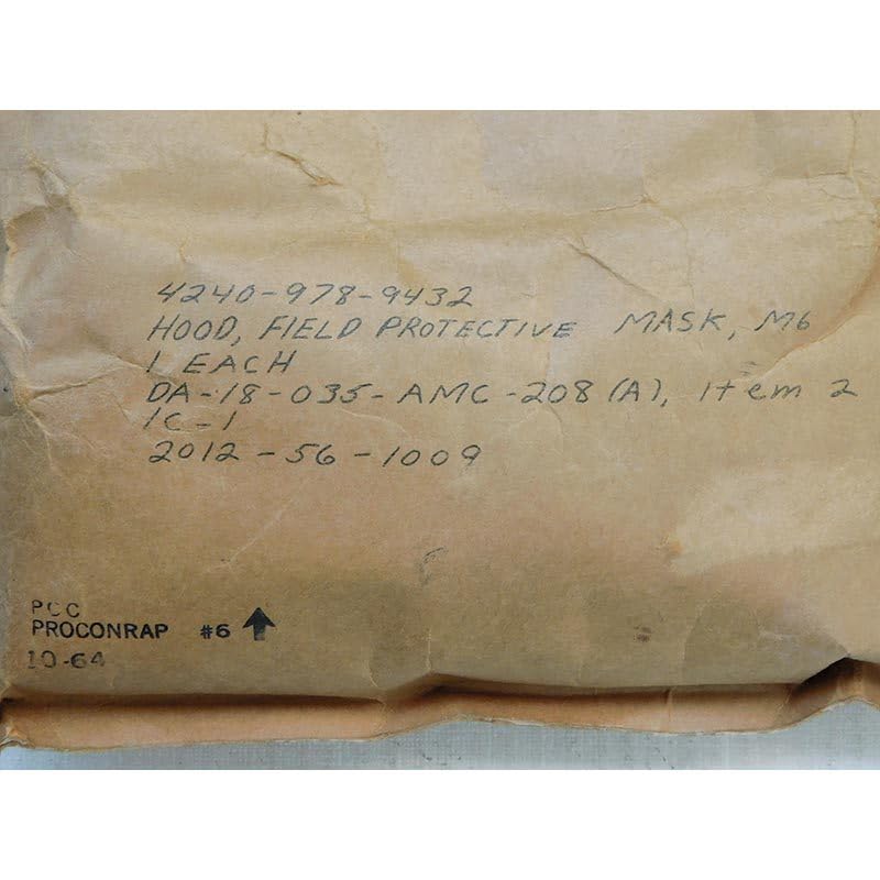米軍実物 1970年製 M17A1ガスマスク デッドストック新品セット ナム戦 Amazon.co.jp: 米軍M17ガスマスク用 M6フードDAロット1964年