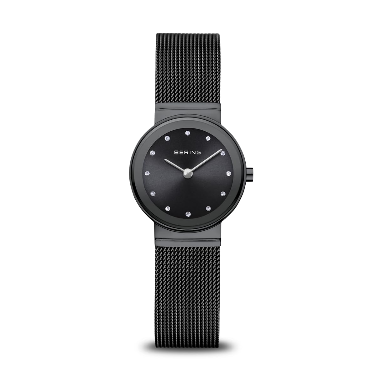 BERING Women Analog Quartz Classic Collection Watch with stainless steel Strap and Sapphire Crystal 10126-077, Grey