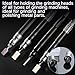 SPEEDWOX 4PCS Die Grinder Collet Adapter Chuck Grinding Machine Clamping Die Tool Small Grinder Collet Set 1/4 to 1/8 Inch Adapter 2 Pack 3mm and 2 Pack 6mm