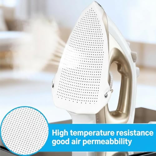 Image of Steam Iron Teflon Cover | Non-Stick Heat Resistant Iron Soleplate Cover | Protects Clothes from Shine, Burns & Scorching | Universal Fit for Steam & Dry Irons