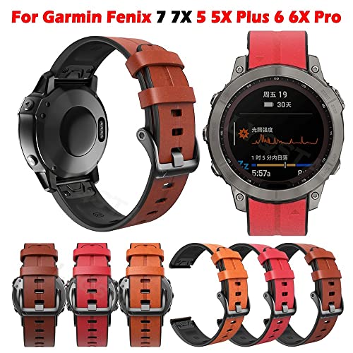 Bracelet Easyfit Garmin Fenix 7 6 Pro silicone haute densité 22mm fixation rapide