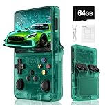 Blidinner R36S Retro Handheld Video Game Console -Linux System,3000mAh Battery,3.5 Inch Screen,64G TF Card,20000+ Classic Games,Portable Game Console for Present to Give Friends for Christmas-Green