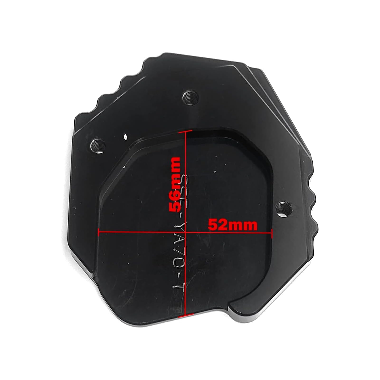Para sostener 700 2022 2023 Tenere700 XTZ 700 T700 2019 2020 2021 Accesorios Moto Soporte Lateral Ampliar Placa Caballete Extensión (Negro)