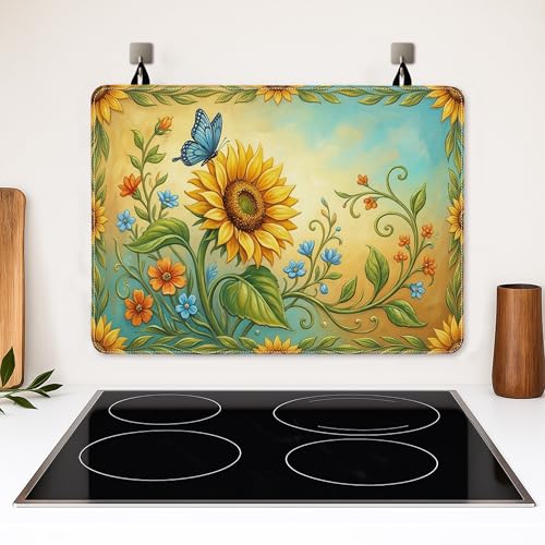 Protéger plaque induction des rayures : Housse tournesol lavable - 6