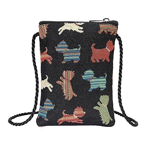 Signare Playful Puppy Mini Crossbody Phone Bag Cover