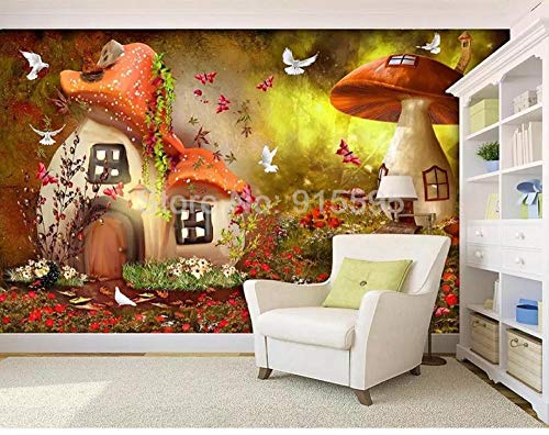 Papier peint photo 3D champignon impression murale haute définition