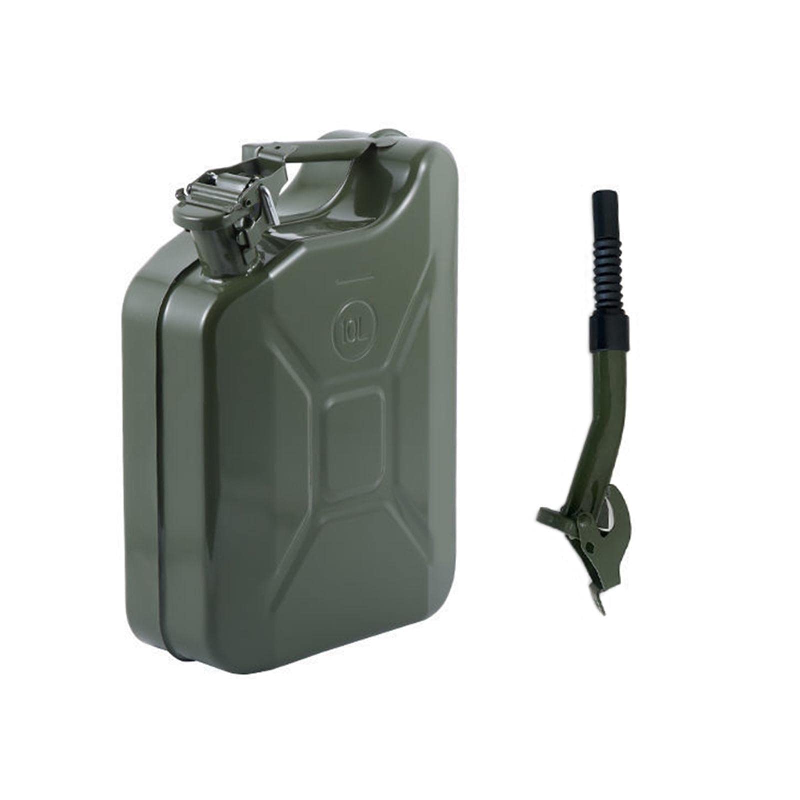Fuel Tank Metal Militarys Style Storage Jerry Can for Car Traveling 10L B-image-8