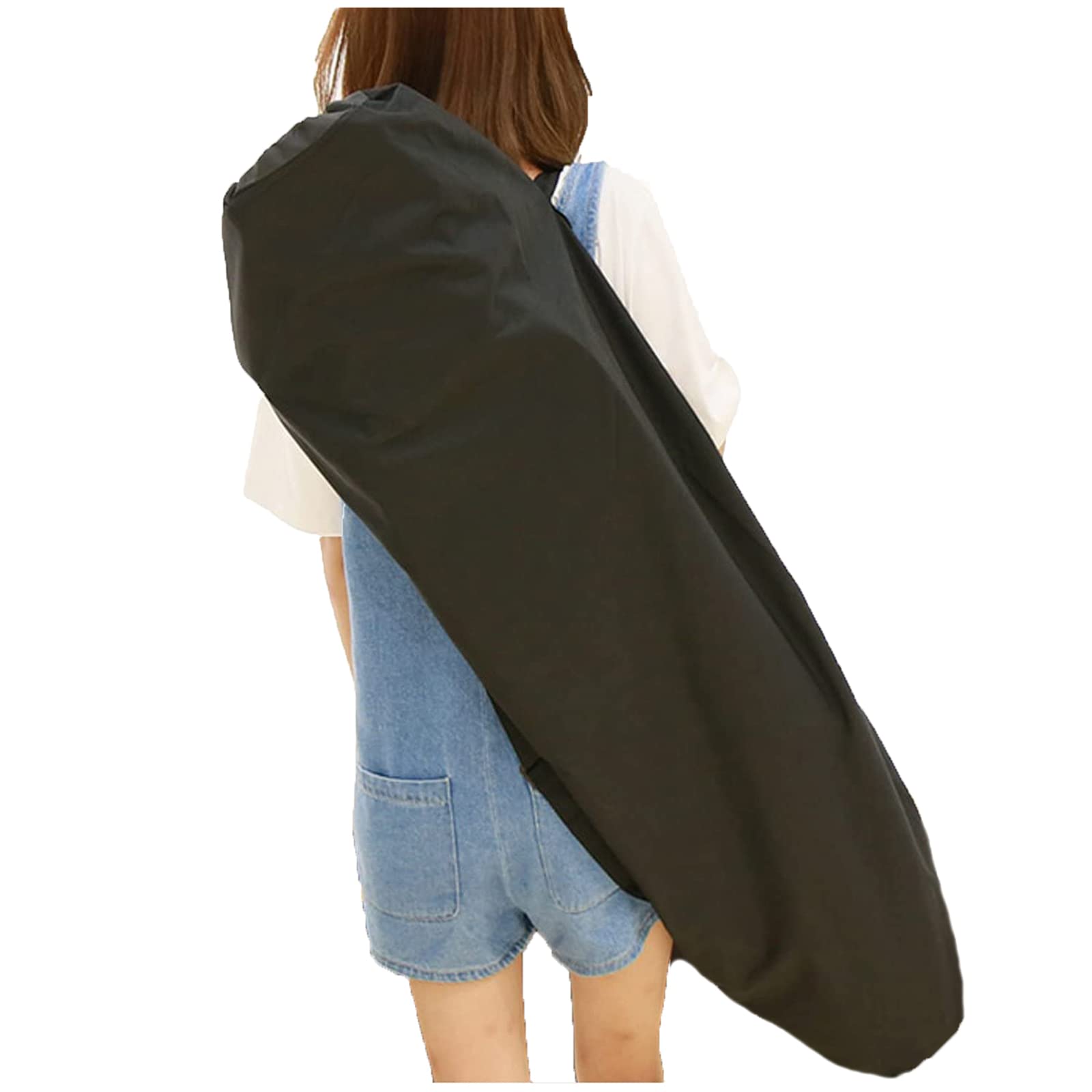 PURFUN Portable Skateboard Bag Longboard Carry Bag Travel Skateboard Drawstring Bag Collapsible Single-shoulder Skateboard Backpack Rucksack with Adjustable Strap, 49.2"x13.8"