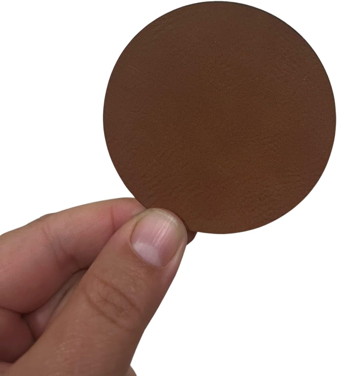 Rawhide Lonestar Adhesive Blank Leatherette Hat Patches with Adhesive, Durra-Bull on Premium Leatherette™, Rawhide Faux Leather Patches for Hats (3" x 3") (50)