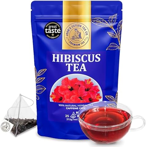 Premium Hibiscus Tea Bags by JOHN'S CEYLON TEA CO Cover