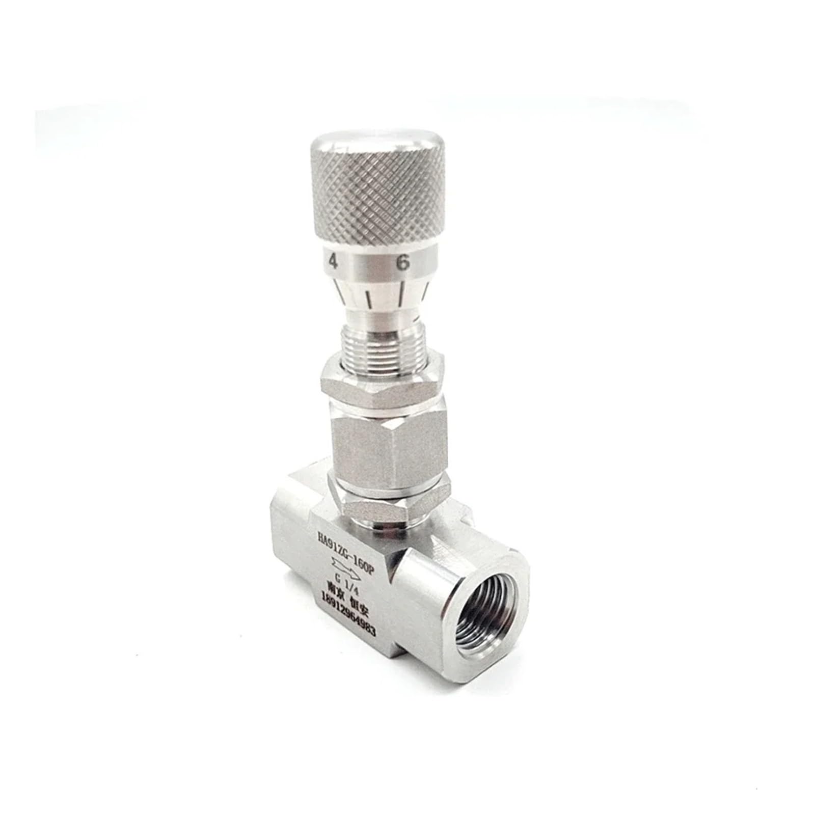 1/8 "1/4" 3/8 "1/2" 3/4 "NPT Femmina Diritta O A Gomito In Acciaio Inox 304 316 Micro Regolazione del Flusso valvola a spillo di dosaggio(1/2",BSPT_FLOW HOLE 2MM_ELBOW SS316L)