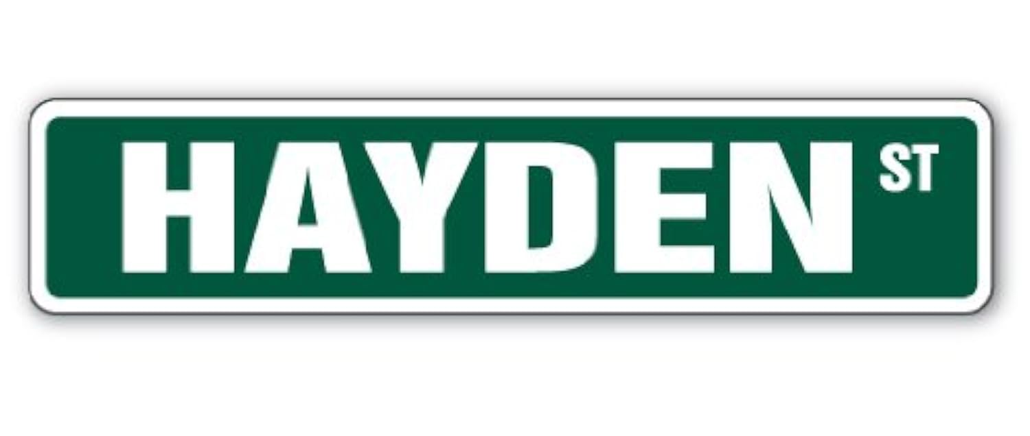 Hayden Street Sign Childrens Name Room Sign | Indoor/Outdoor | 24" Wide