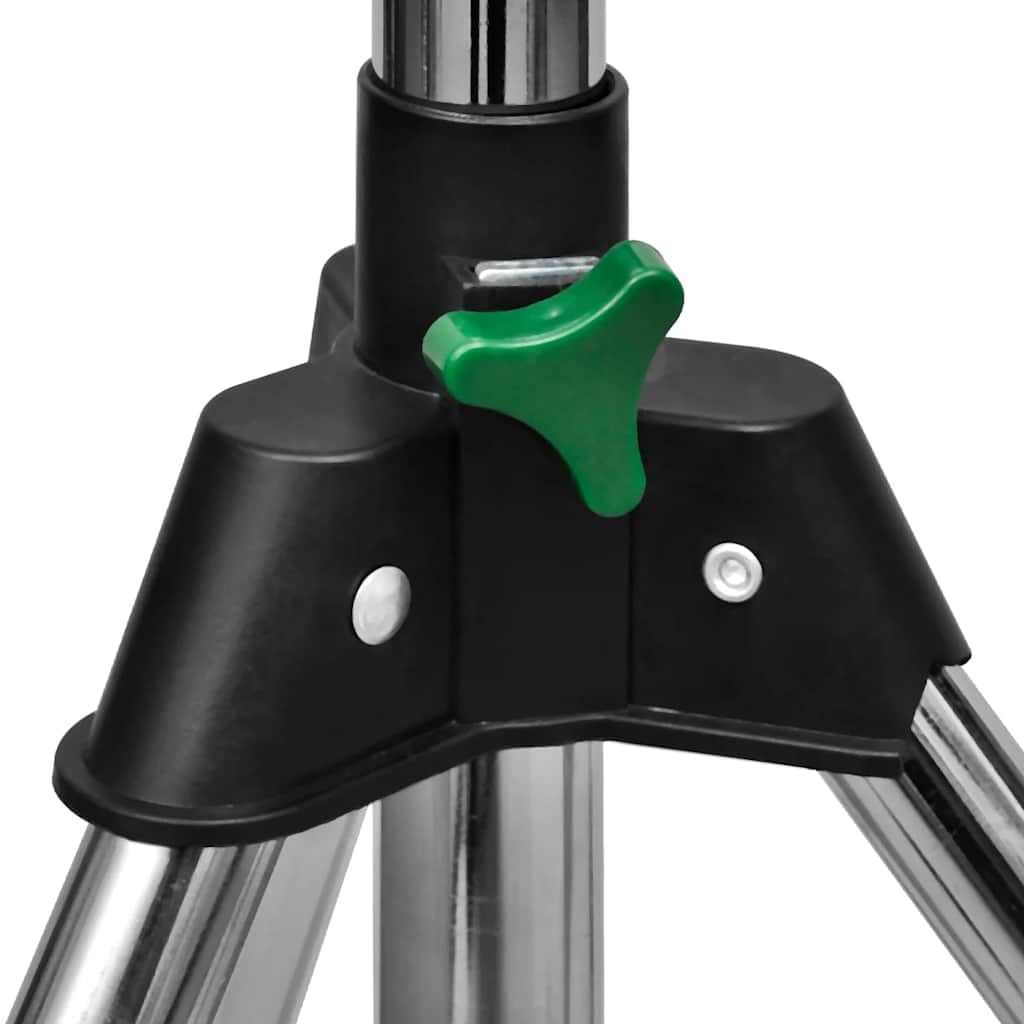 Irrigatore a impulsi su treppiede in acciaio inox con irrigatore in zinco per irrigazione prato 55-88 cm altezza 450 mq superficie di irrigazione
