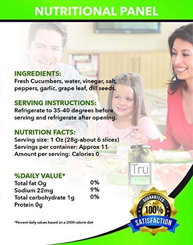 Original Kosher Dills By Tru Pickles - 24 Oz Gourmet, Made With The Perfect Balance Of All Natural And Fresh Ingredients And Seasonings - Family Recipe (4 Pack) #TOP1