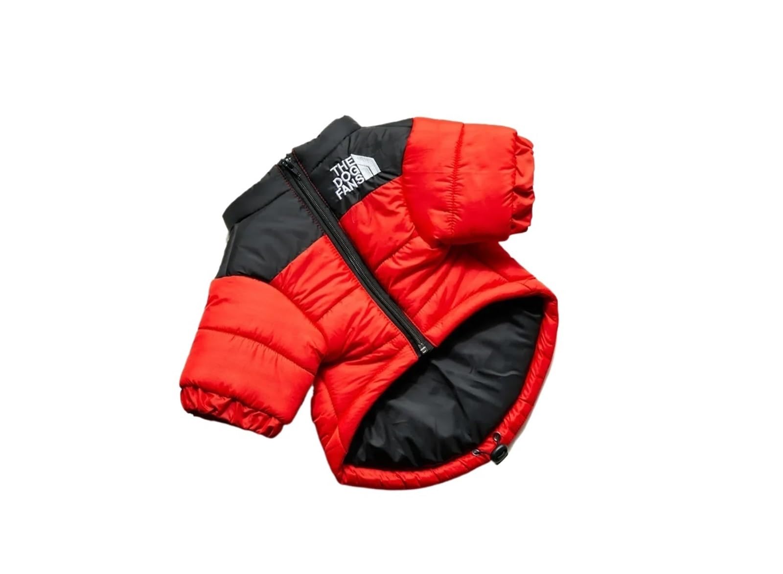 The Dog Fans Winter-Daunenjacke for kleine und mittelgroße Hunde, warme, Dicke Weste, Mantel for Welpen der französischen Bulldogge(Red,M)