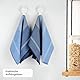 Encasa XO Baumwoll-Küchentuchset - Super saugfähige Geschirrtücher & Spültücher 70x45 cm zum Abwaschen, Geschirr Trocknen und Reinigen - 4er-Pack - Blue