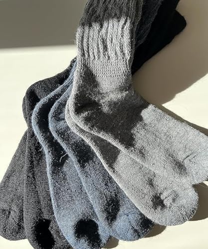 Image of Therapeutic Alpaca Socks, Unisex Cozy Winter Warm Gear, Breathable Soft Comfy Garment Foot Clothing for Men & Women