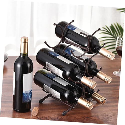Soporte para botellas de vino 35.5X23X16cm hierro oscuro miniatura 5