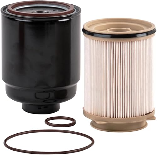 Doc's Diesel Separador de combustible/agua DGF410+DGF401 | Compatible con RAM 6.7L Cummins 2500, 3500, 4500, 5500 2013-2018 | Reemplaza 68157291AA,