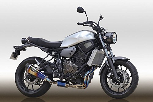 mt-07 フルエキチタンマフラー　リアルスペック　ガスレポ付属【ジャンク】 mt-07 フルエキチタンマフラー リアルスペック ガスレポ付属