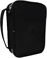 Estojo escolar grande para 100 lapis em Nylon com 25 elasticos (Preto)