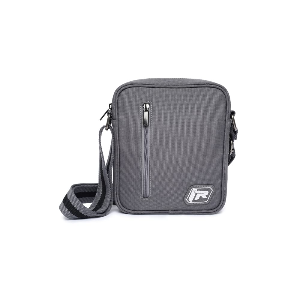 Sponsored Ad - TVS Durable Polyester Urban Cross Bag with Adjustable Shoulder Strap, Grey