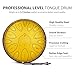 Steel Tongue Drum 13 Inches 15 Notes, Hand Pan Drums for Adults 440hz, C Major Handpan Musical Instrument with Song Book, Mallets and Carry Bag, Yellow