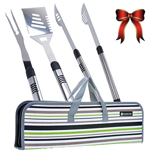 FigtreeChef Long BBQ Tools Grill Set with Case Grill Master Inc.