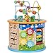 Gehirnspiel Holzaktivität Würfel Baby Aktivität Würfel Spielzeug Spielzentrum Holz Perlen Labyrinth Tierform Klassifizierer Learning Development Lernspielzeug (Farbe: mehrfarbig, Größe: Freie Größe) D