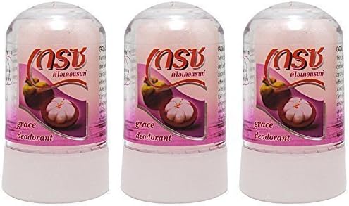Crystal Grace Deodorant Mangosteen 70g. (Pack of 3)
