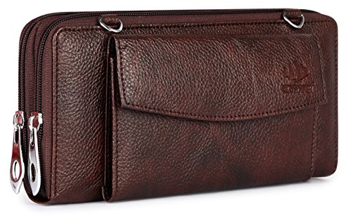 THE-CLOWNFISH-Dark-Brown-Womens-Wallet
