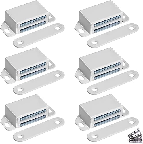WOOCH Pestillo magnético para puerta, 30 libras de acero inoxidable de alta resistencia magnética para cocina, baño, armario, armario, armario,