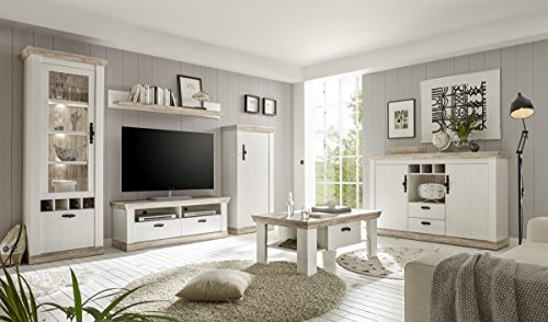 Preisvergleich Produktbild Dreams4Home Wohnwand 'Lucca XV' -mit Beleuchtung