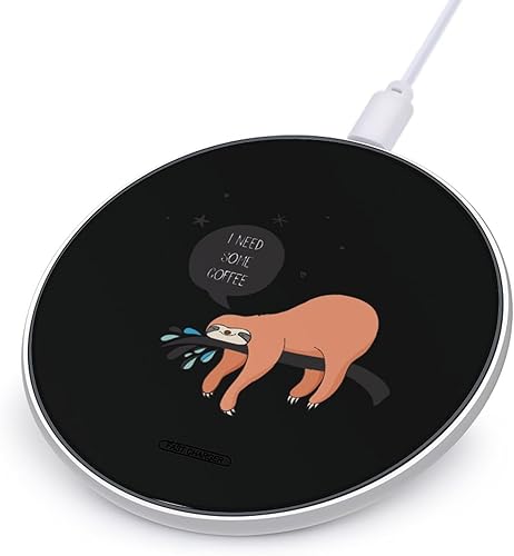 Sloth - Almohadilla de carga inalámbrica para maletero de 10 W, almohadilla de carga rápida compatible con iPhone 15, 14, 13, 12 Series Samsung